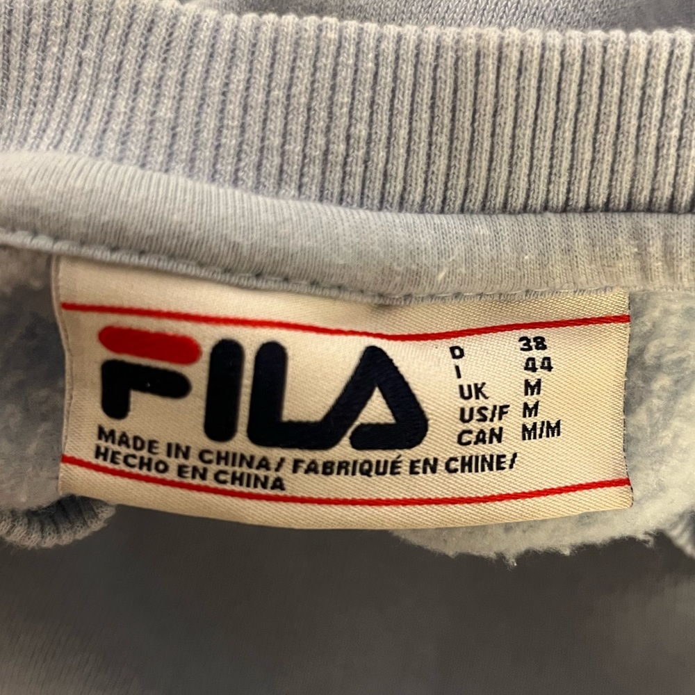 FILA women's light and navy blue crewneck size medium - Picture 5 of 8